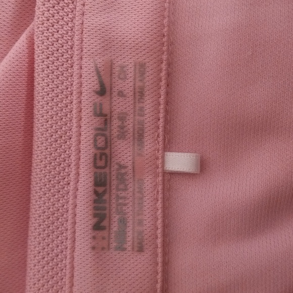 Nike Golf S 4/6 Pink Polo Shirt Fit Dry Henley - Picture 9 of 11